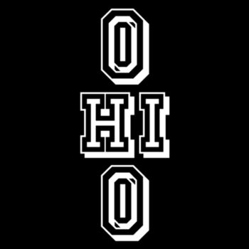 Ohio Stacked White - Unisex Premium Cotton T-Shirt Design