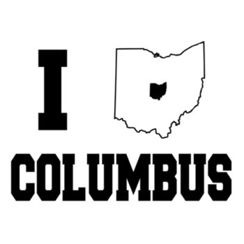 I Love Columbus Black - Youth Jersey Short Sleeve Tee Design