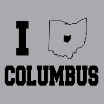 I Love Columbus Black - Unisex Premium Fleece Crew Sweatshirt Design