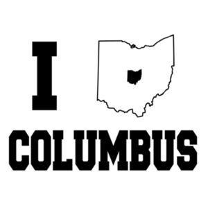 I Love Columbus Black - Unisex Premium Cotton T-Shirt Design