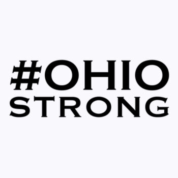 Ohio Strong Black - Unisex Premium Fleece Hooded Sweatshirt Design