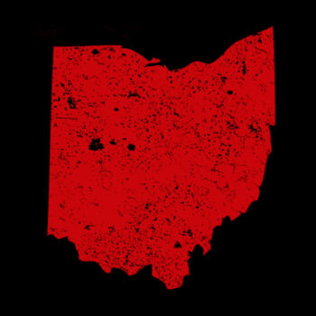 Distressed Ohio Red - Women's Premium Cotton T-Shirt Design