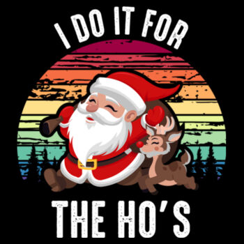 Do It For the Ho's - Unisex Premium Fleece Hooded Sweatshirt Design