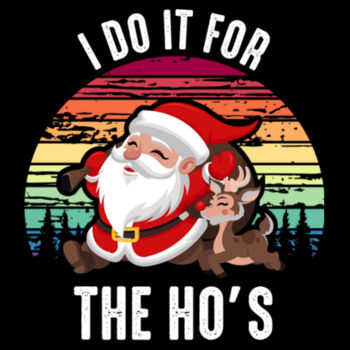 Do It For the Ho's - Unisex Premium Cotton Long Sleeve T-Shirt Design