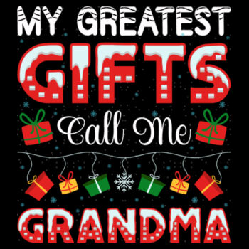 Christmas Grandma - Unisex Premium Fleece Hooded Sweatshirt Design