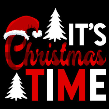 It's Christmas Time - Unisex Premium Fleece Hooded Sweatshirt Design
