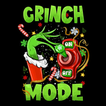 Grinch Mode - Unisex Premium Fleece Hooded Sweatshirt Design