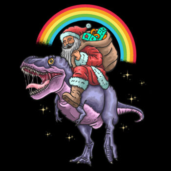 Santasourus - Unisex Premium Cotton T-Shirt Design