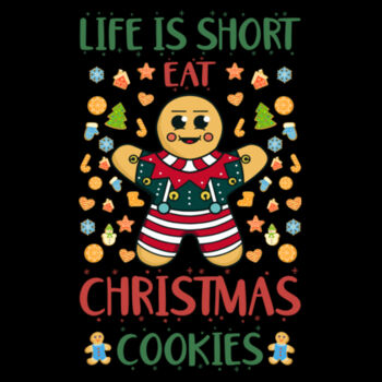 Eat Christmas Cookies - Unisex Premium Cotton Long Sleeve T-Shirt Design