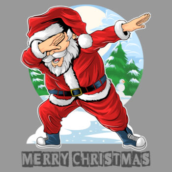 Dabbing Santa - Unisex Premium Cotton T-Shirt Design