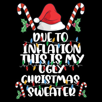 Inflation Ugly Sweater - Unisex Premium Fleece Hooded Sweatshirt Design
