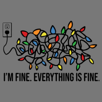 Everything is Fine - Unisex Premium Fleece Crew Sweatshirt Design