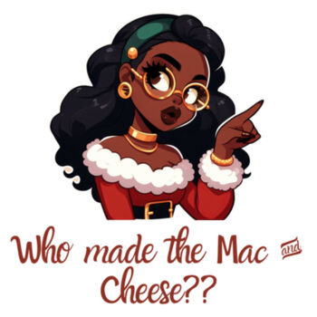 Mac N Cheese - Unisex Premium Cotton Long Sleeve T-Shirt Design