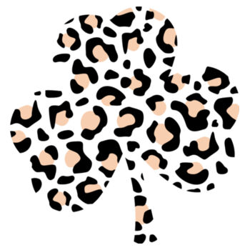 Clover Leopard Print - Unisex Premium Cotton Long Sleeve T-Shirt Design