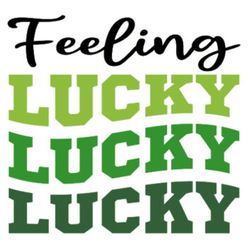 Feeling Lucky - Women's Premium Cotton T-Shirt Design