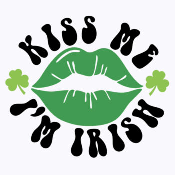 Kiss Me Im Irish - Unisex Premium Fleece Hooded Sweatshirt Design