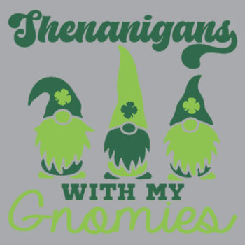 Shenanigans With My Gnomies - Unisex Premium Fleece Crew Sweatshirt Design