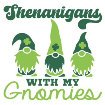 Shenanigans With My Gnomies - Unisex Premium Cotton T-Shirt Design