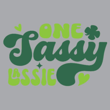 One Sassy Lassie - Unisex Premium Fleece Crew Sweatshirt Design