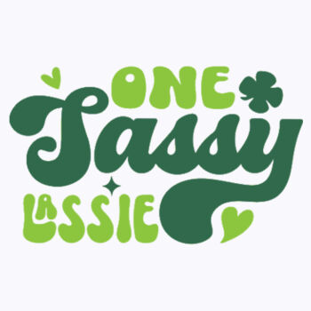 One Sassy Lassie - Unisex Premium Fleece Hooded Sweatshirt Design