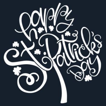 Happy St. Patrick's Day Clover - Unisex Premium Cotton T-Shirt Design