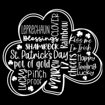 Clover Wordle - Women's Premium Cotton T-Shirt Design