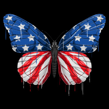 USA Butterfly - Youth Jersey Short Sleeve Tee Design