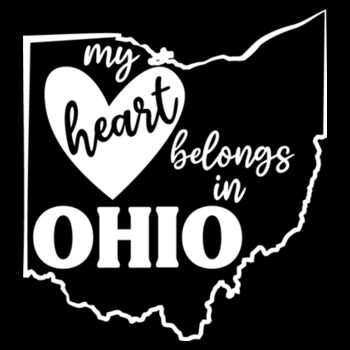 My Heart Belongs in Ohio - Unisex Premium Cotton T-Shirt Design