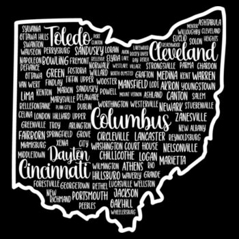 Ohio Cities - Unisex Premium Fleece Crew Sweatshirt Design
