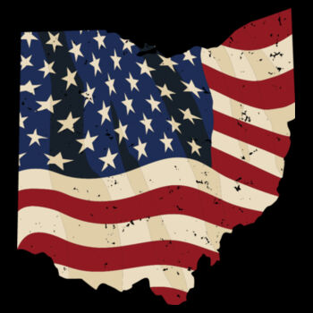 Ohio USA Map - Unisex Premium Cotton Long Sleeve T-Shirt Design