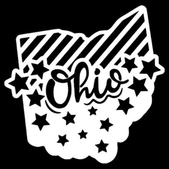 Ohio Stars and Stripes - Unisex Premium Cotton Long Sleeve T-Shirt Design