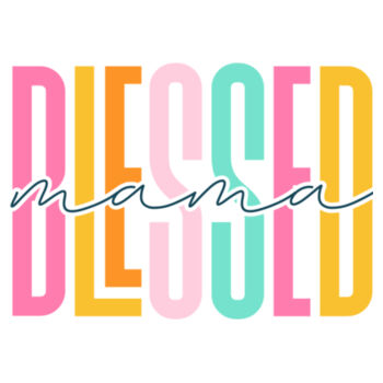 Blessed Mama - Unisex Premium Cotton T-Shirt Design