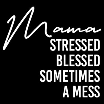 Mama in a Mess - Unisex Premium Cotton T-Shirt Design