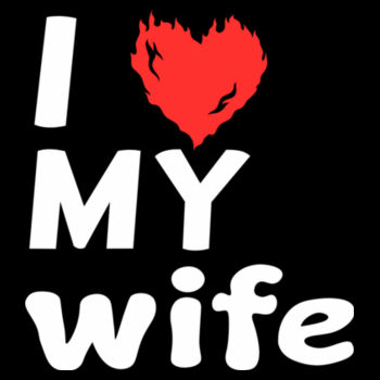 I Love My Wife - Unisex Premium Fleece Crew Sweatshirt Design