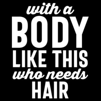 Who Needs Hair - Unisex Premium Cotton Long Sleeve T-Shirt Design