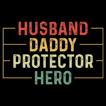Husband Daddy Protector Hero - Unisex Premium Fleece Crew Sweatshirt Design