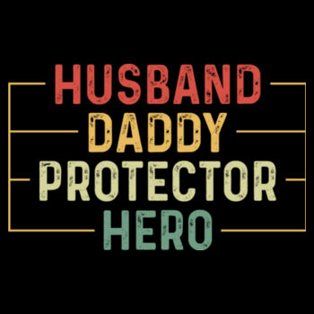 Husband Daddy Protector Hero - Unisex Premium Fleece Hooded Sweatshirt Design