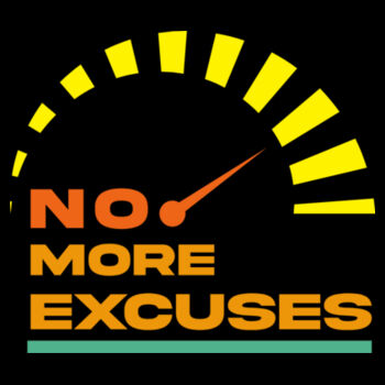 No Excuses - Unisex Premium Fleece Hooded Sweatshirt Design