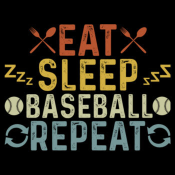 Eat Sleep Baseball - Unisex Premium Fleece Crew Sweatshirt Design