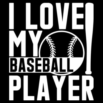 Love My Baseball Player - Women's Premium Cotton T-Shirt Design
