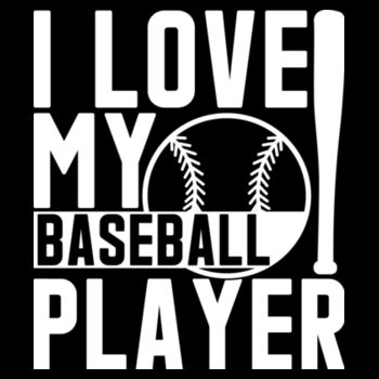Love My Baseball Player - Unisex Premium Cotton T-Shirt Design
