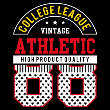 Vintage College League - Unisex Premium Cotton T-Shirt Design