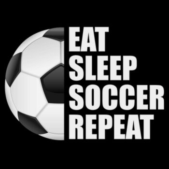 Eat Sleep Soccer Repeat - Unisex Premium Cotton T-Shirt Design