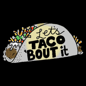 Lets Taco Bout It - Unisex Premium Cotton Long Sleeve T-Shirt Design
