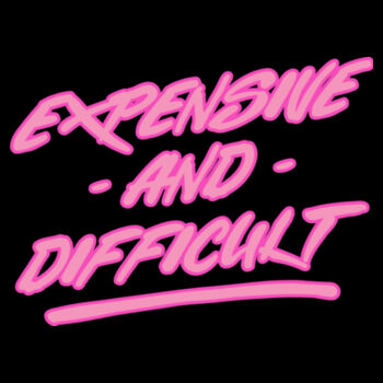 Expensive & Difficult - Unisex Premium Cotton Long Sleeve T-Shirt Design
