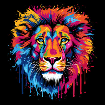 Colorful Lion King - Youth Jersey Short Sleeve Tee Design