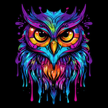 Purple Owl - Women's Premium Cotton T-Shirt Design