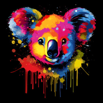 Colorful Koala Bear - Unisex Premium Fleece Crew Sweatshirt Design