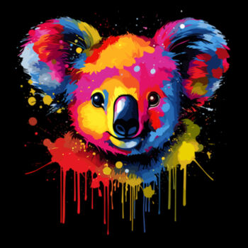 Colorful Koala Bear - Unisex Premium Cotton Long Sleeve T-Shirt Design