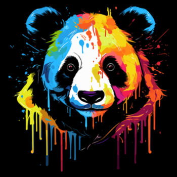 Colorful Panda - Unisex Premium Fleece Crew Sweatshirt Design